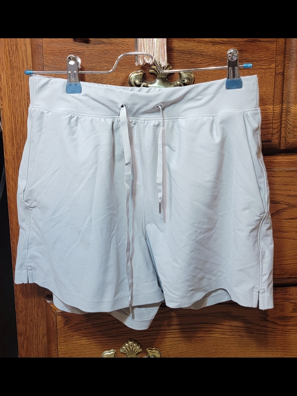 Old Navy Active Powersoft High Rise Gray Drawstring Athletic Shorts